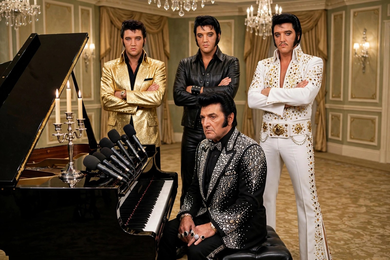 Liberace Tribute Guild Demands Clinton Retraction; Elvis Impersonators Join the Fight